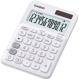 CASIO Számológép, asztali, 12 számjegy, CASIO, "MS 20 UC", fehér