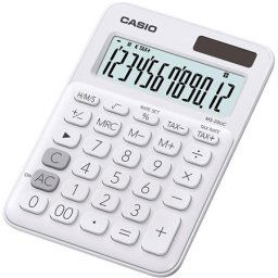 CASIO Számológép, asztali, 12 számjegy, CASIO "MS 20UC", fehér