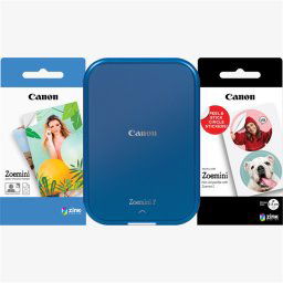 CANON Mobil fotónyomtató, ZINK, ZOEMINI 2 WiFi, 317x500 dpi, tengerészkék, + fotópapír csomag