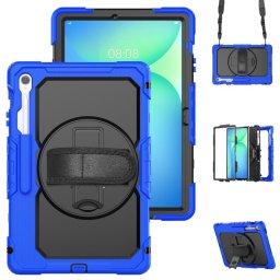 SOLID 360 Strapabíró tok Samsung Galaxy Tab S10 FE+ készülékhez, sötétkék