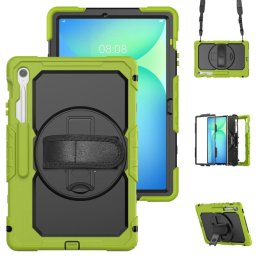 SOLID 360 Strapabíró tok Samsung Galaxy Tab S10 FE+ zöld