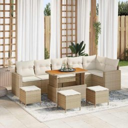 vidaXL Kerti Kanapé Szett 12 db 8-Ülőhelyek száma Beige és krém