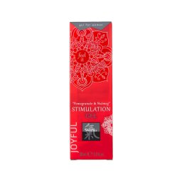 HOT Shiatsu - folyékony vibrátor stimuláló krém nőknek - gránátalma (30 ml)