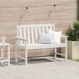 vidaXL Kerti pad Fehér 120 x 59 x 88 cm HDPE