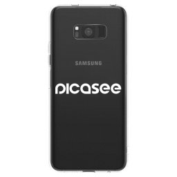 Átlátszó szilikon tok az alábbi mobiltelefonokra Samsung Galaxy S8 G950F - Picasee - new logo - white