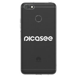 Átlátszó szilikon tok az alábbi mobiltelefonokra Huawei P9 Lite Mini - Picasee - new logo - white