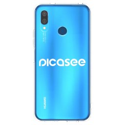 Átlátszó szilikon tok az alábbi mobiltelefonokra Huawei P20 Lite - Picasee - new logo - white
