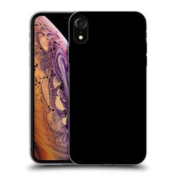 Fekete szilikon tok az alábbi mobiltelefonokra Apple iPhone XR - Picasee - new logo - black