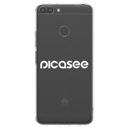 Átlátszó szilikon tok az alábbi mobiltelefonokra Huawei P Smart - Picasee - new logo - white