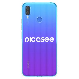 Átlátszó szilikon tok az alábbi mobiltelefonokra Huawei Nova 3i - Picasee - new logo - white