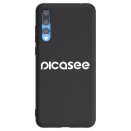 Fekete szilikon tok az alábbi mobiltelefonokra Huawei P20 Pro - Picasee - new logo - white