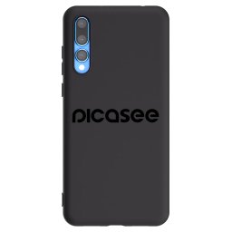 Fekete szilikon tok az alábbi mobiltelefonokra Huawei P20 Pro - Picasee - new logo - black