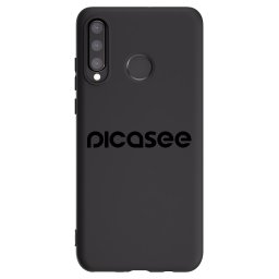 Fekete szilikon tok az alábbi mobiltelefonokra Huawei P30 Lite - Picasee - new logo - black