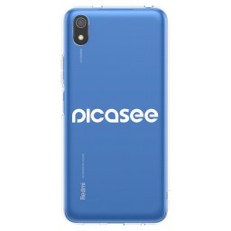 Átlátszó szilikon tok az alábbi mobiltelefonokra Xiaomi Redmi 7A - Picasee - new logo - white