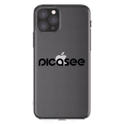 Átlátszó szilikon tok az alábbi mobiltelefonokra Apple iPhone 11 Pro - Picasee - new logo - black