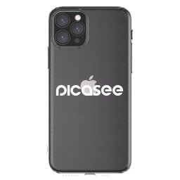 Átlátszó szilikon tok az alábbi mobiltelefonokra Apple iPhone 11 Pro - Picasee - new logo - white
