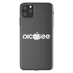 Átlátszó szilikon tok az alábbi mobiltelefonokra Apple iPhone 11 Pro Max - Picasee - new logo - white