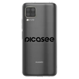 Átlátszó szilikon tok az alábbi mobiltelefonokra Huawei P40 Lite - Picasee - new logo - black