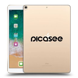 Átlátszó szilikon tok az alábbi táblagépre Apple iPad Pro 10.5" 2017 (2. gen) - Picasee - new logo - black