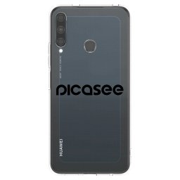 Átlátszó szilikon tok az alábbi mobiltelefonokra Huawei P40 Lite E - Picasee - new logo - black