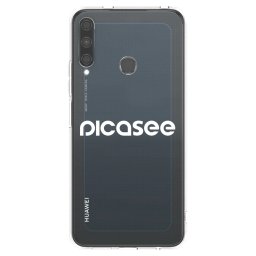 Átlátszó szilikon tok az alábbi mobiltelefonokra Huawei P40 Lite E - Picasee - new logo - white