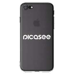 Átlátszó szilikon tok az alábbi mobiltelefonokra Apple iPhone SE 2020 - Picasee - new logo - white