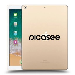 Átlátszó szilikon tok az alábbi táblagépre Apple iPad 9.7" 2017 (5. gen) - Picasee - new logo - black