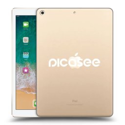 Átlátszó szilikon tok az alábbi táblagépre Apple iPad 9.7" 2017 (5. gen) - Picasee - new logo - white
