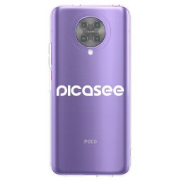 Átlátszó szilikon tok az alábbi mobiltelefonokra Xiaomi Poco F2 Pro - Picasee - new logo - white