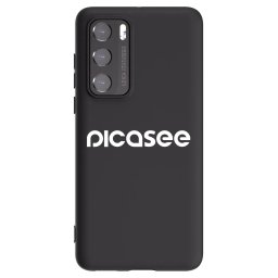 Fekete szilikon tok az alábbi mobiltelefonokra Huawei P40 - Picasee - new logo - white