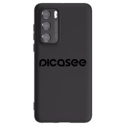 Fekete szilikon tok az alábbi mobiltelefonokra Huawei P40 - Picasee - new logo - black