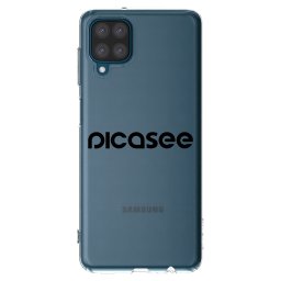 Átlátszó szilikon tok az alábbi mobiltelefonokra Samsung Galaxy A12 A125F - Picasee - new logo - black