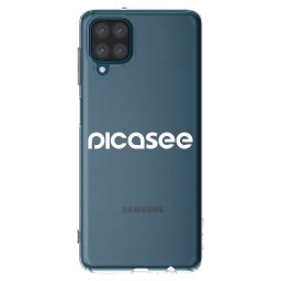 Átlátszó szilikon tok az alábbi mobiltelefonokra Samsung Galaxy A12 A125F - Picasee - new logo - white