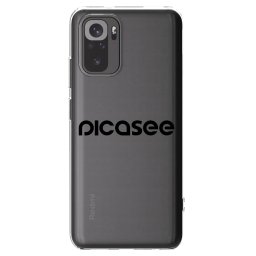 Átlátszó szilikon tok az alábbi mobiltelefonokra Xiaomi Redmi Note 10 - Picasee - new logo - black
