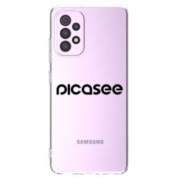 Átlátszó szilikon tok az alábbi mobiltelefonokra Samsung Galaxy A32 5G A326B - Picasee - new logo - black