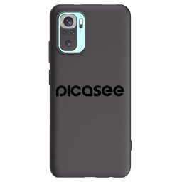 Fekete szilikon tok az alábbi mobiltelefonokra Xiaomi Redmi Note 10 Pro - Picasee - new logo - black