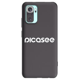 Fekete szilikon tok az alábbi mobiltelefonokra Xiaomi Redmi Note 10 Pro - Picasee - new logo - white