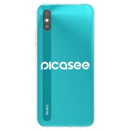 Átlátszó szilikon tok az alábbi mobiltelefonokra Xiaomi Redmi 9AT - Picasee - new logo - white