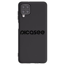 Fekete szilikon tok az alábbi mobiltelefonokra Samsung Galaxy M12 M127F - Picasee - new logo - black