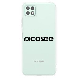 Átlátszó szilikon tok az alábbi mobiltelefonokra Samsung Galaxy A22 A226B 5G - Picasee - new logo - black
