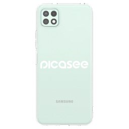 Átlátszó szilikon tok az alábbi mobiltelefonokra Samsung Galaxy A22 A226B 5G - Picasee - new logo - white