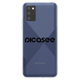 Átlátszó szilikon tok az alábbi mobiltelefonokra Samsung Galaxy A02s A025G - Picasee - new logo - black