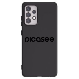 Fekete szilikon tok az alábbi mobiltelefonokra Samsung Galaxy A52s 5G A528B - Picasee - new logo - black