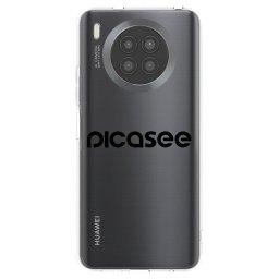 Átlátszó szilikon tok az alábbi mobiltelefonokra Huawei Nova 8i - Picasee - new logo - black