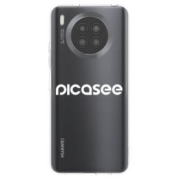 Átlátszó szilikon tok az alábbi mobiltelefonokra Huawei Nova 8i - Picasee - new logo - white