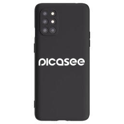 Fekete szilikon tok az alábbi mobiltelefonokra OnePlus 8T - Picasee - new logo - white