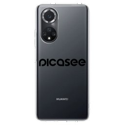 Átlátszó szilikon tok az alábbi mobiltelefonokra Huawei Nova 9 SE - Picasee - new logo - black