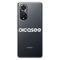 Átlátszó szilikon tok az alábbi mobiltelefonokra Huawei Nova 9 SE - Picasee - new logo - white