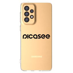 Átlátszó szilikon tok az alábbi mobiltelefonokra Samsung Galaxy A33 5G A336 - Picasee - new logo - black