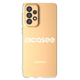 Átlátszó szilikon tok az alábbi mobiltelefonokra Samsung Galaxy A33 5G A336 - Picasee - new logo - white